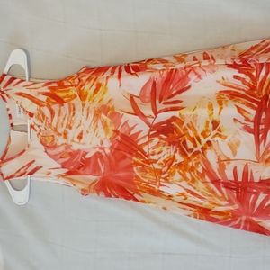 Calvin Klein Hawaiian Midi Dress, Sz 2, NWT